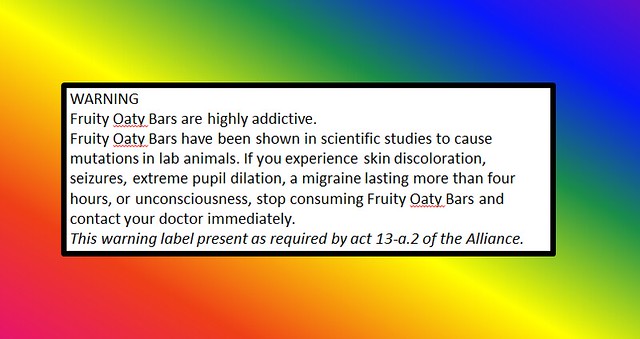Fruity Oaty Bars Warning