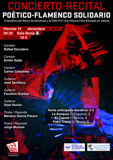 Concierto Recital Flamenco Solidario. 11 de diciembre Sala Borja