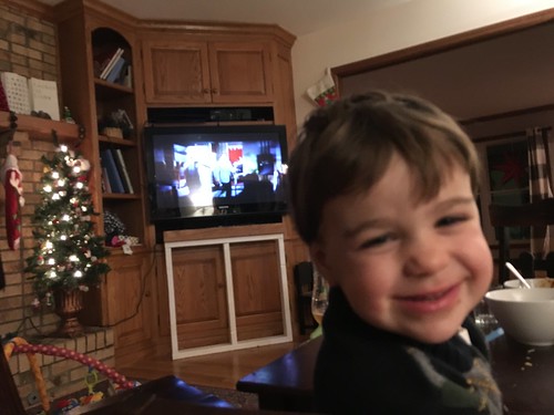 Elliott Watching "White Christmas"