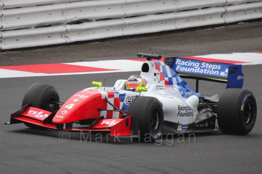 Oliver Rowland in Saturday's Formula Renault 3.5 Race at Silverstone