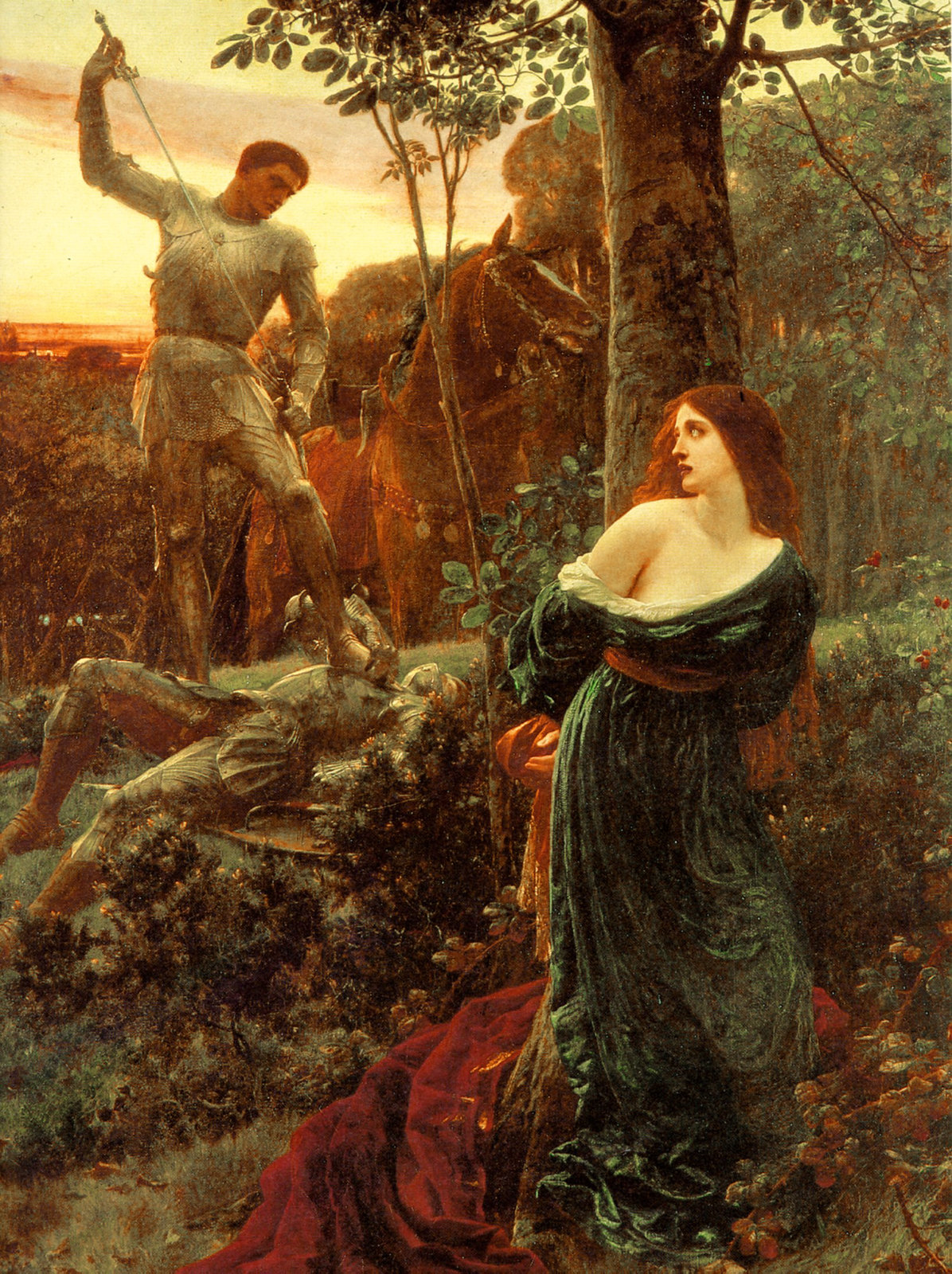 Chivalry by Frank Dicksee, 1885