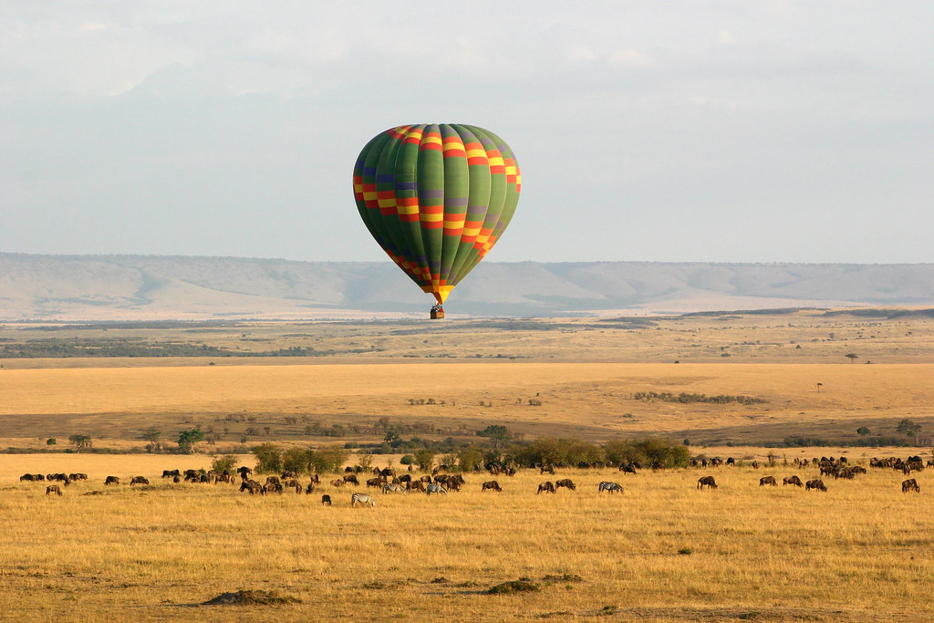Envolée en montgolfière au-dessus du Masaï Mara