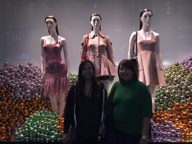 Christian Dior mannequins with Len and Kimberly