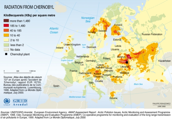 Radiation from Chernobyl | GRID-Arendal