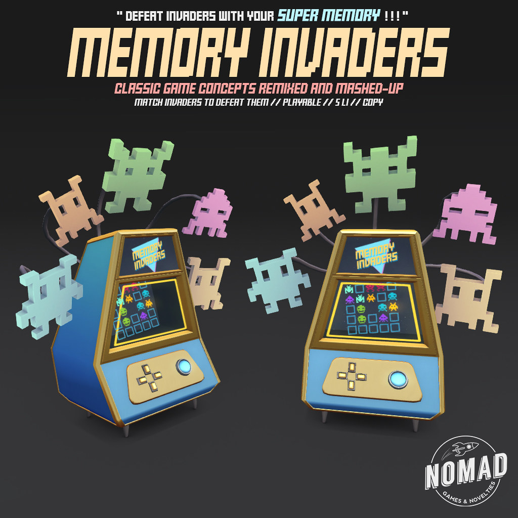 NOMAD // MEMORY INVADERS @ FLF - SecondLifeHub.com