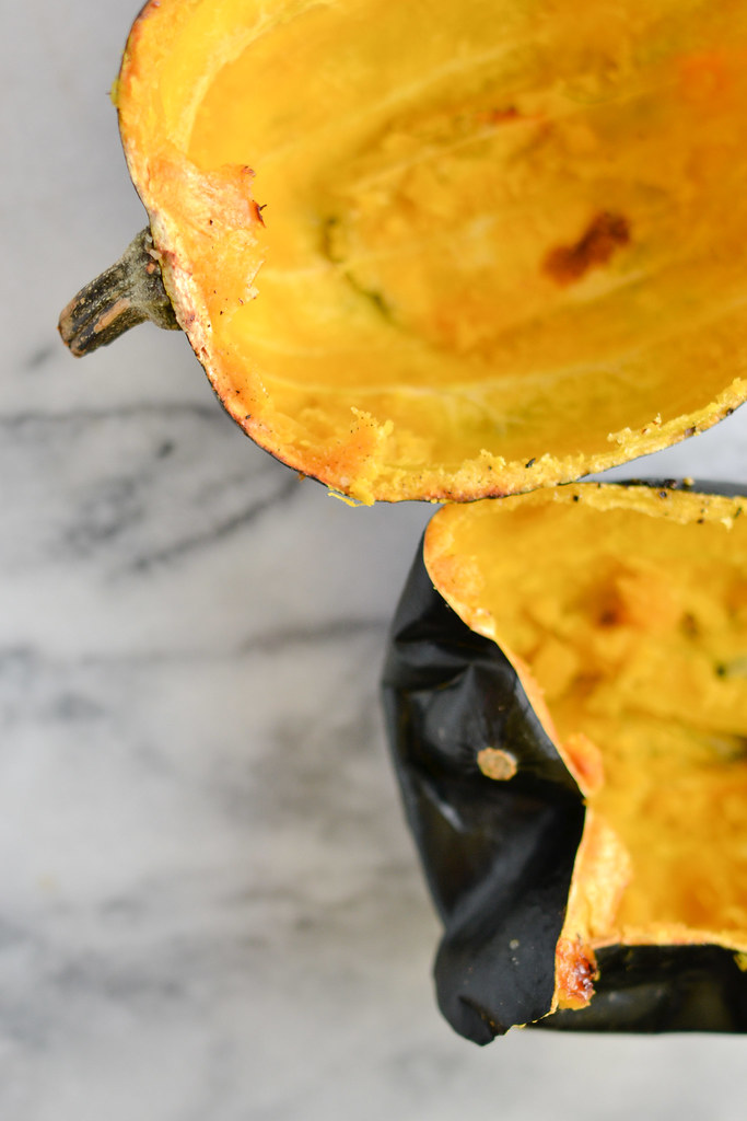Acorn Squash and Blue Cheese Pasta with Spinach | Things I Made Today