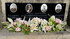 Oradour-sur-Glane, cemetery memorial plaque