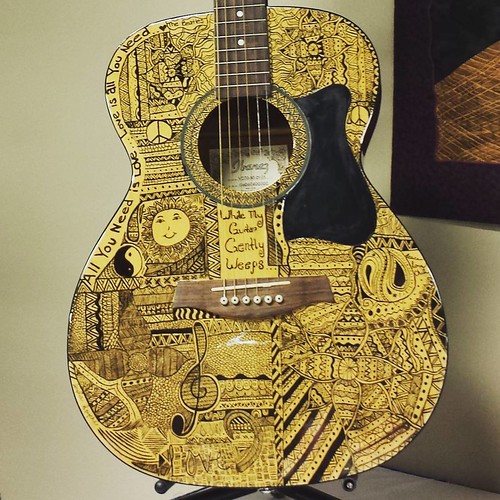 Decorated guitar #ErieCountyFair
