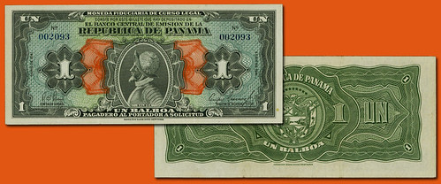 1941 Panama 1 Balboa note