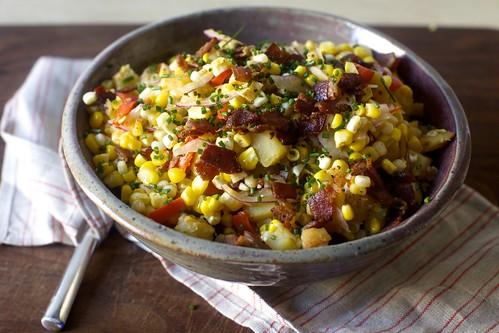 warm corn chowder salad