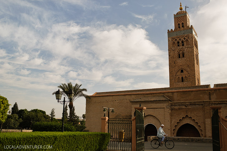 Koutoubia Mosque and Minaret (21 Fascinating Things to Do in Marrakech Morocco).