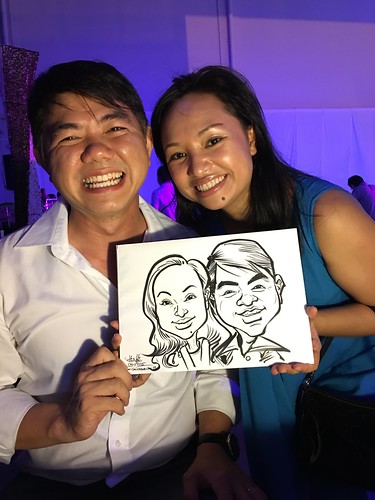 Caricature live sketching for Amgen