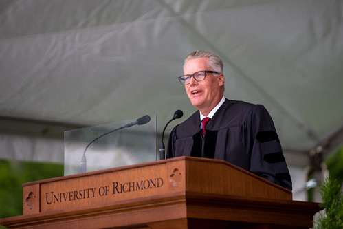 Delta Air Lines CEO Edward Bastian gives the Commencement address