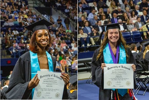Imani Mustaf and Ally Osterberg at Commencement LI