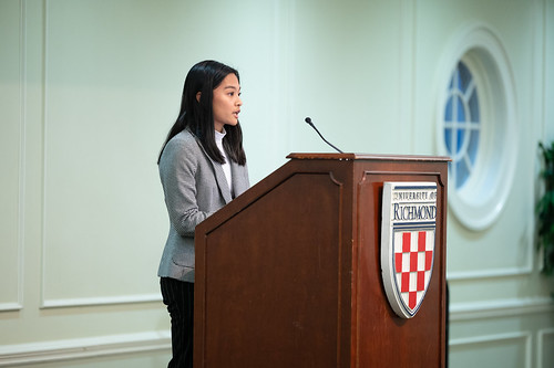 Kathrina Durante, '23, gives student reflections