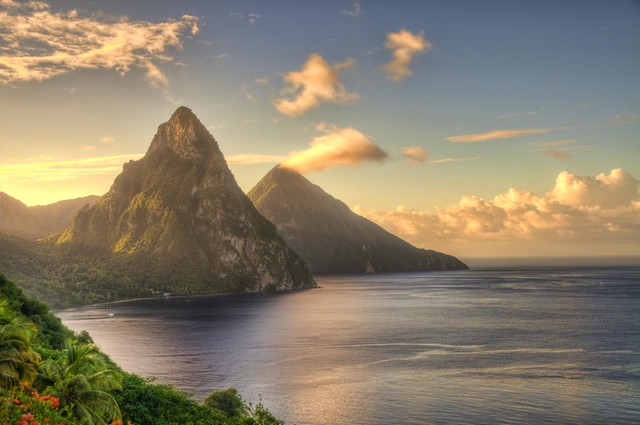 Les Pitons of St. Lucia