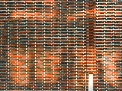 urban urbanlandscape wall bricks shadows light evening sunlight rogersadler roger sadler ©