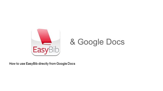 EasyBib in Google Docs