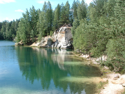 csehország czechrepublic česko adršpach vízpart water tó lake tájkép landscape természet nature
