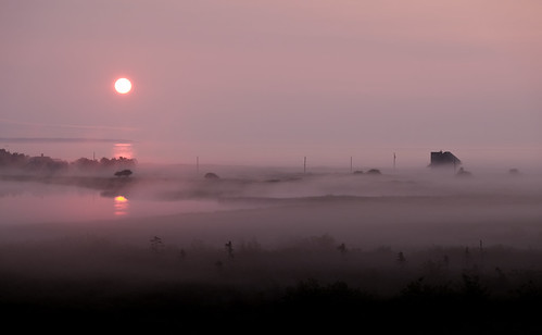 ca morning sun mist lake canada sunrise haze novascotia view kingsburg riverport dscf1331