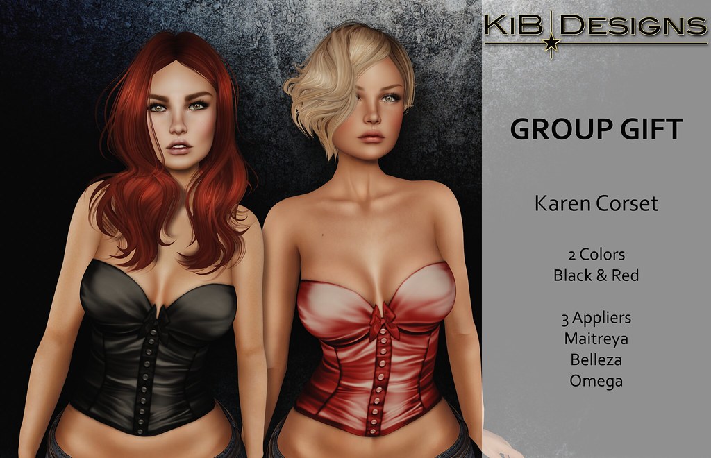 KiB Designs - Karen Corset - Group Gift!!! - SecondLifeHub.com