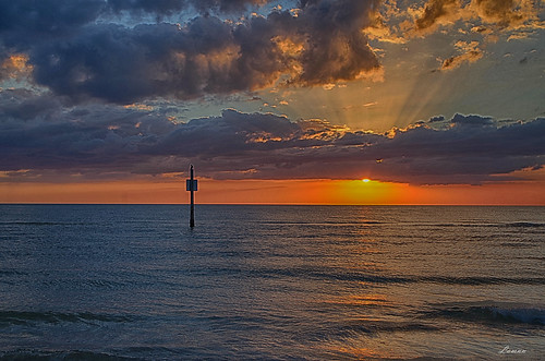 clearwater sunset hdr clouds sky ocean water seascape pentax k50 18270mm