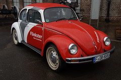 VW Käfer Flinkster mit kenzeichen F-DB 8080 in DB Museum Koblenz 13-06-2015