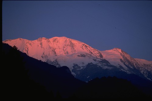 Sunset over Mont Blanc