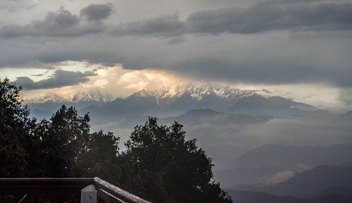 outdoor sky cloud landscape mountain sunset view himalaya uttarakhand india kumaun binsar kmvn nikon d5100