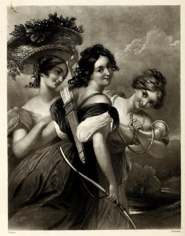 014- Mimica de la caza-Friendship's offering 1845- grabador John Sartain