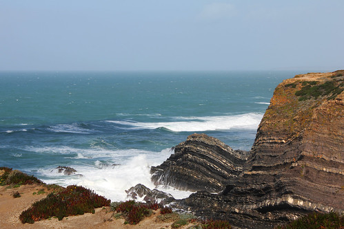 portugal alentejo atlantique océan vagues waves paysages landscapes rochers rocks