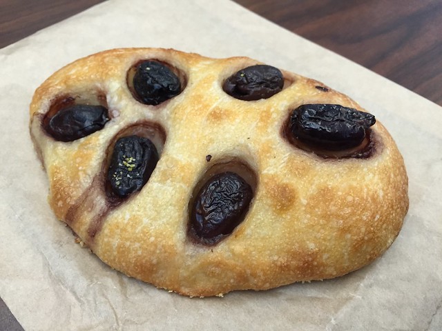 Olive round focaccia - Arizmendi Bakery