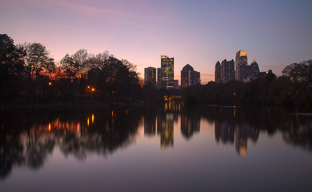 Atlanta -A View of Midtown at Piedmont Park