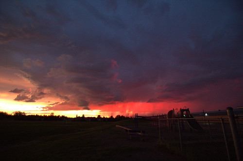 sunset storm weather clouds manitoba thunderstorm lightning thompson severeweather canon60d thompsonmanitoba weatherwatch