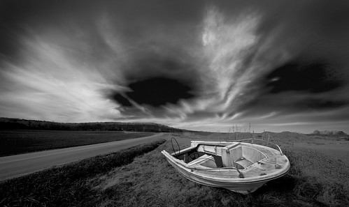 sky abandoned clouds virginia boat pittsylvania