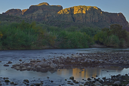 arizona sunrise river landscape morninglight stream long exposure