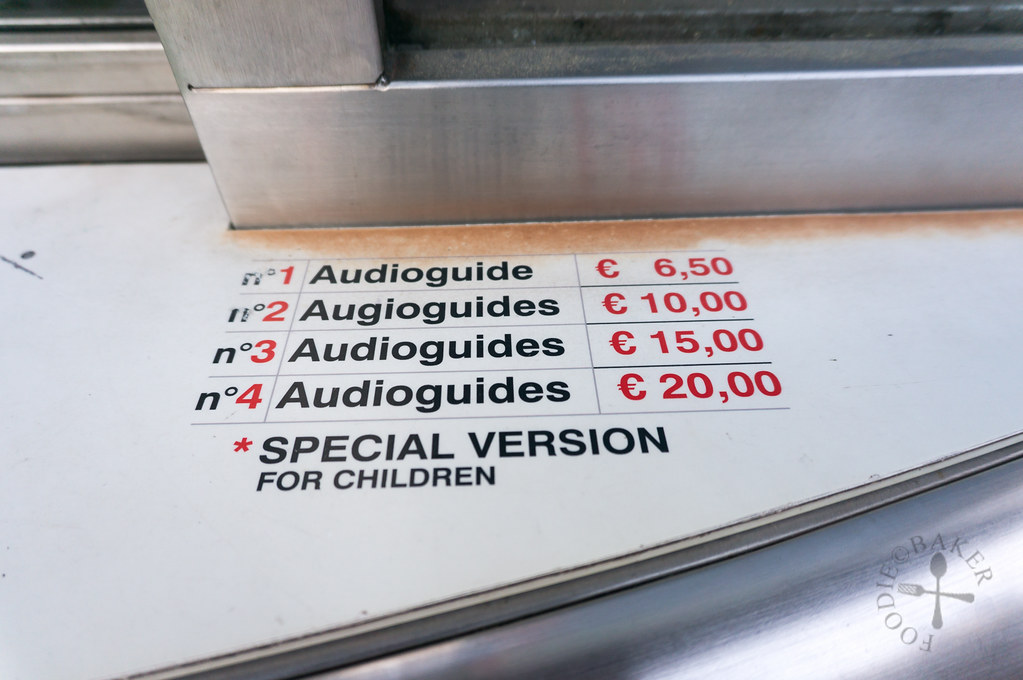 prices of audio guide
