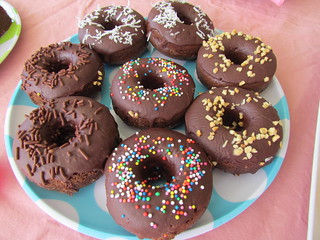Baked Chocolate Doughnuts