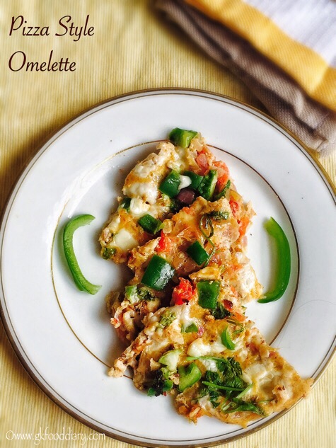 Pizza Style Omelette for Toddlers & Kids