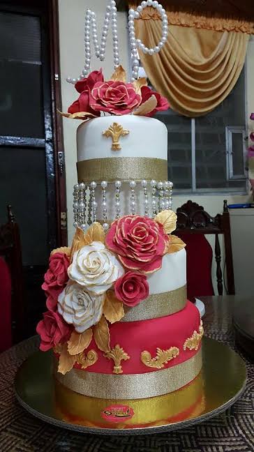 Wedding Cake by Chocodelight Lucia Lazo of Chocodelights Personalized Fondant Cakes, Cupcakes & Chocolate Candies