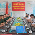 Đoàn cán bộ tỉnh PHÔNG SA LỲ - Nước CHDCND Lào đến thăm và làm việc tại trường Cao đẳng nghề số 1 BQP