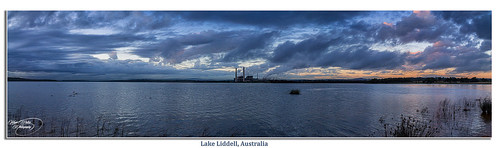 sky panorama lake water clouds sunrise landscape widescreen australia 1855mm powerstation hdr kevinwalker musswellbrook lakeliddell canon1100d