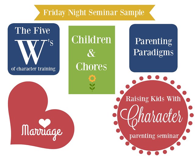 Raising Kids With Character Friday Night Sample Seminar