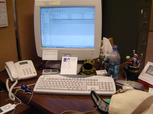 computer desk atwork