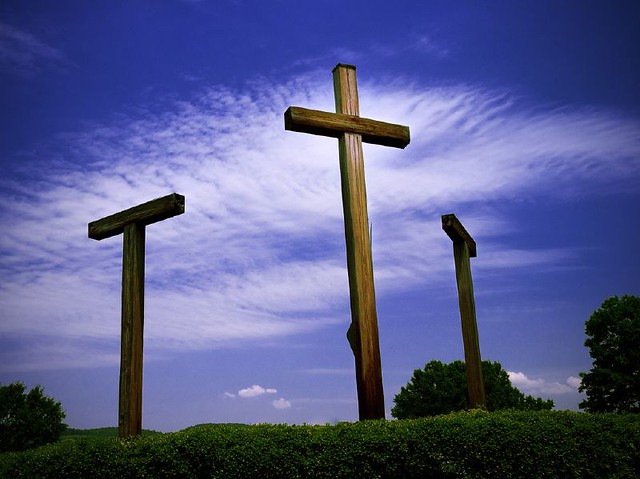 three crosses - color