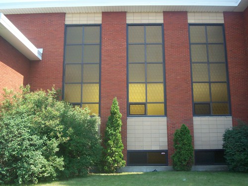 Amber Windows at Edmonton Moravian Church