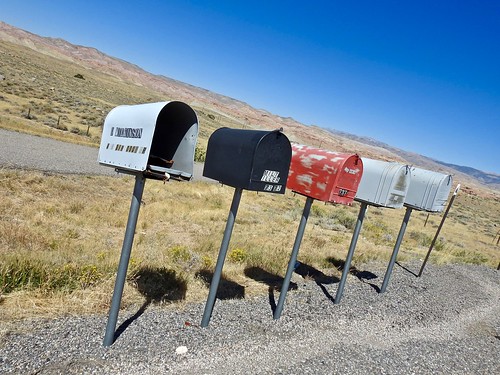 wild usa west rural post mail box letter wyoming prairie