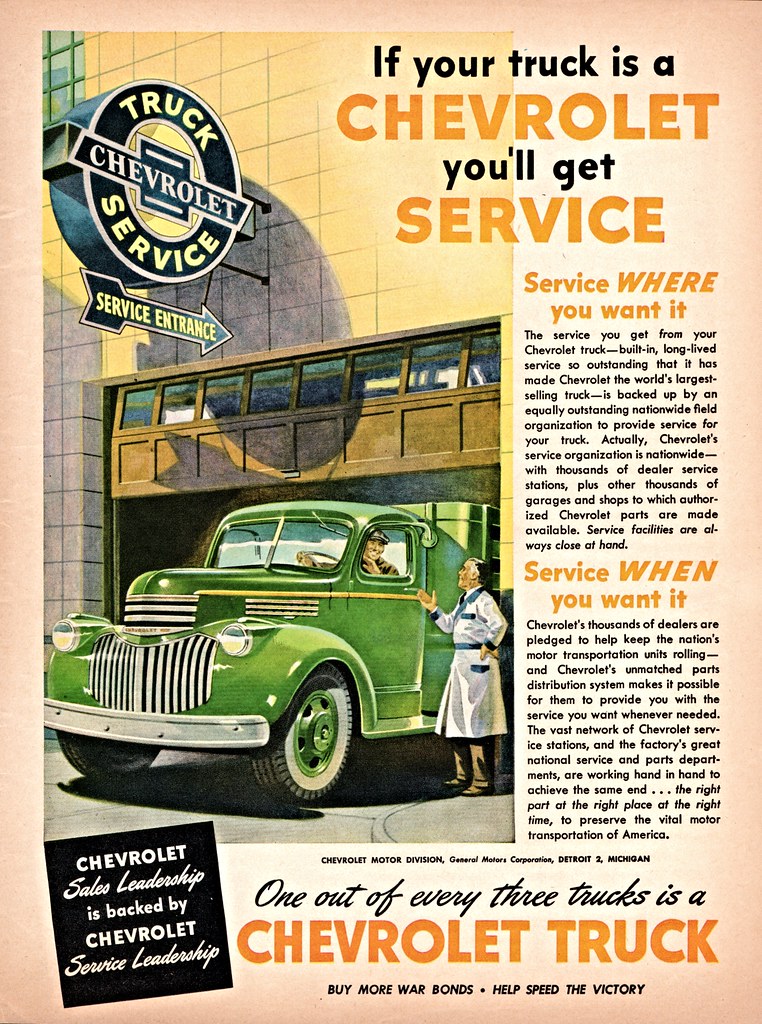Chevrolet Truck Service - 1945