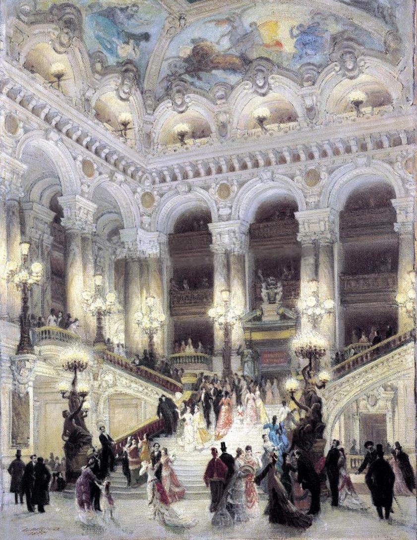 The Staircase of the Opera by Louis Beroud
