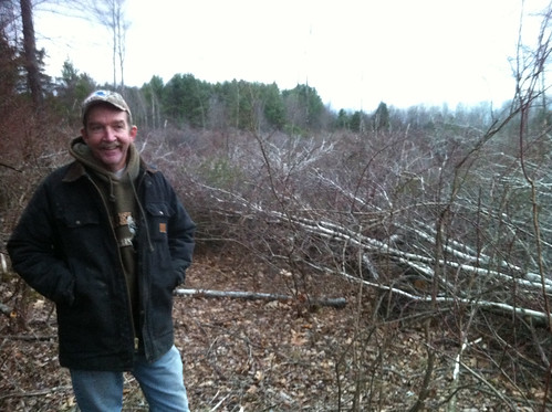 Rick Ambrose on his New Hampshire land